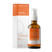 HGH Complex bottle and packaging on a white background.