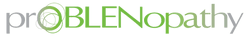 Logo with the text 'proBLENopathy' on a white background.