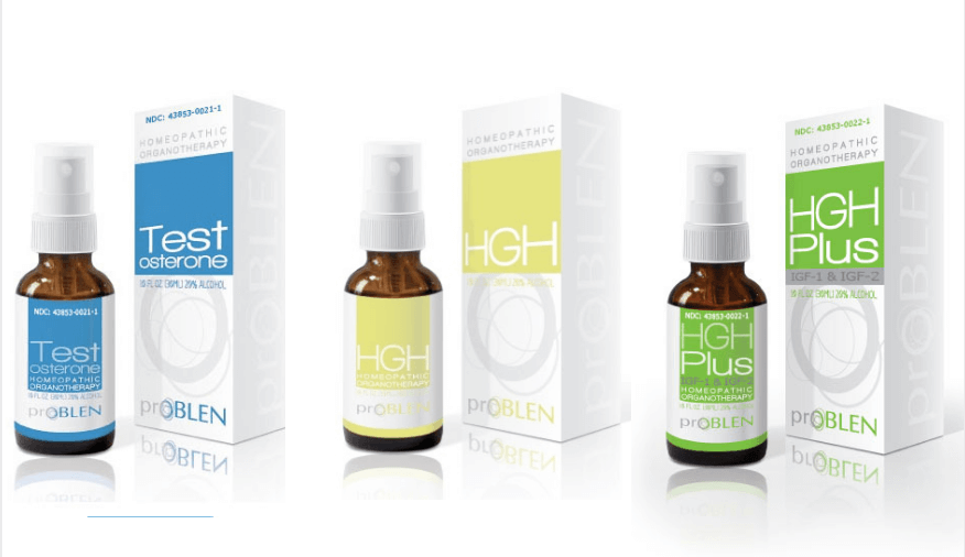 Article cover for 'What are Hormone Boosters?' with three bottles. One of TestoPRO, HGH, and HGH Plus. - proBLENopathy
