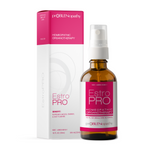 EstroPRO bottle and packaging are on a white background.